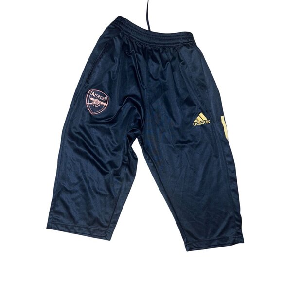 Adidas Arsenal Youth XL Track Shorts  Navy Blue - Picture 1 of 6